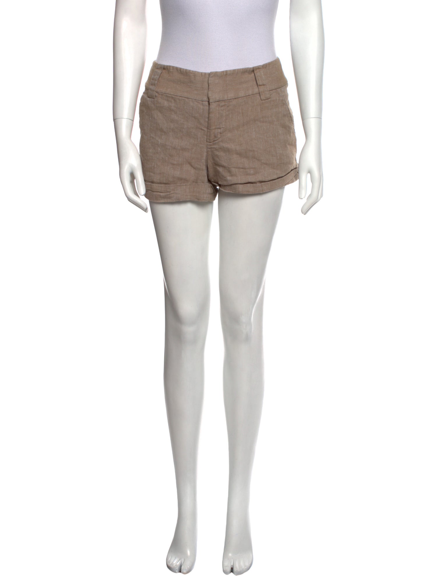 Alice + Olivia Linen Mini Shorts