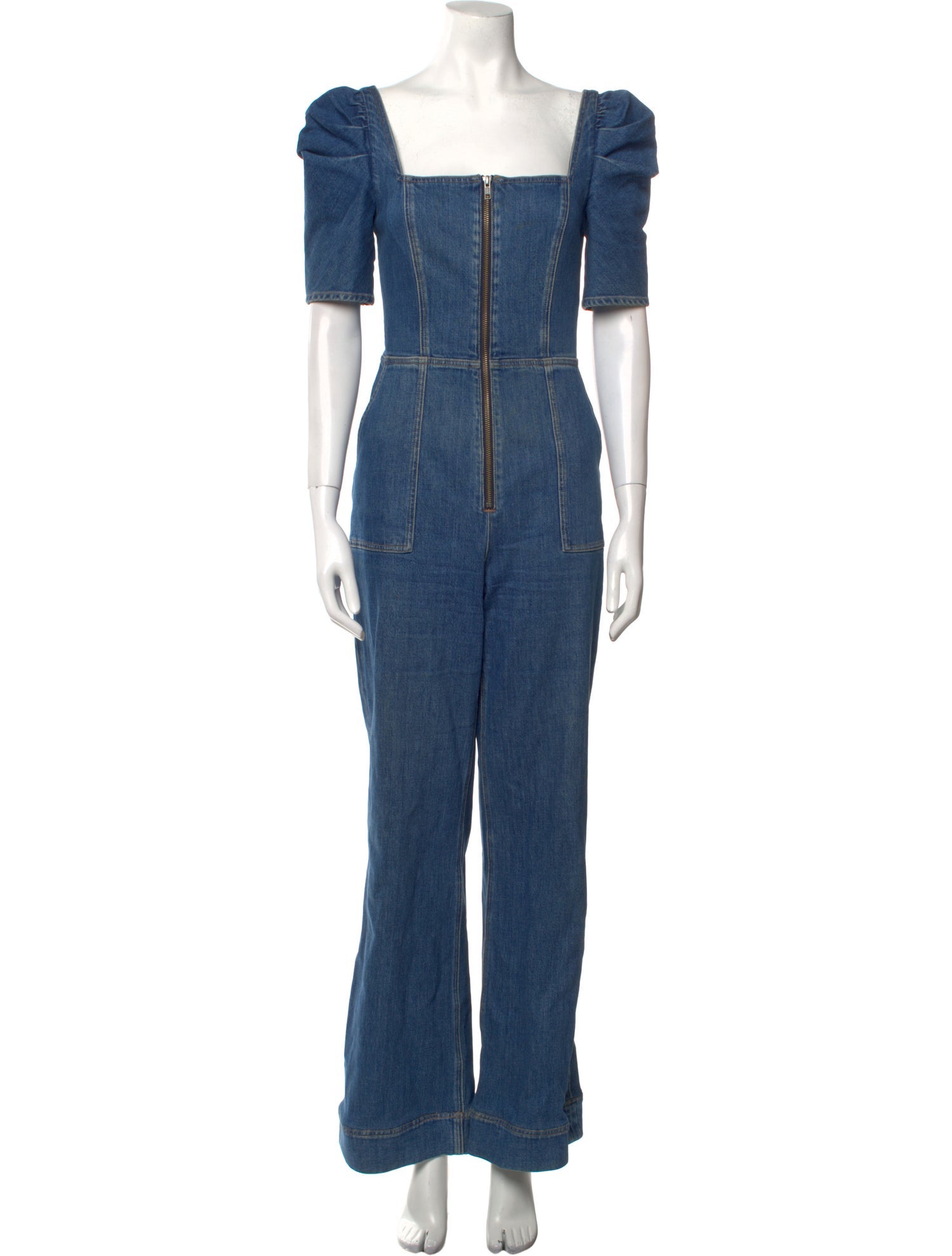 Alice + Olivia Square Neckline Jumpsuit