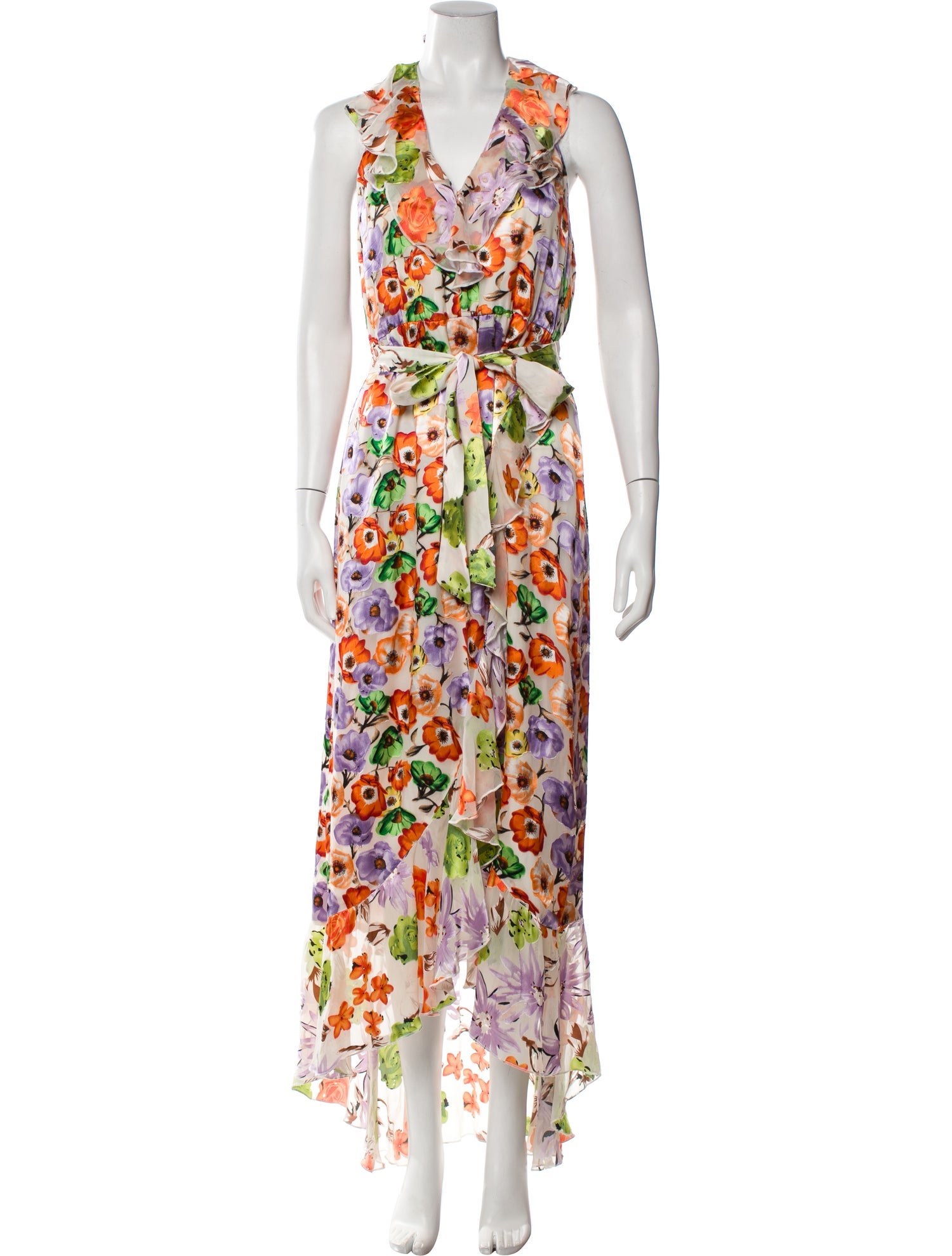 Alice + Olivia Floral Print Long Dress