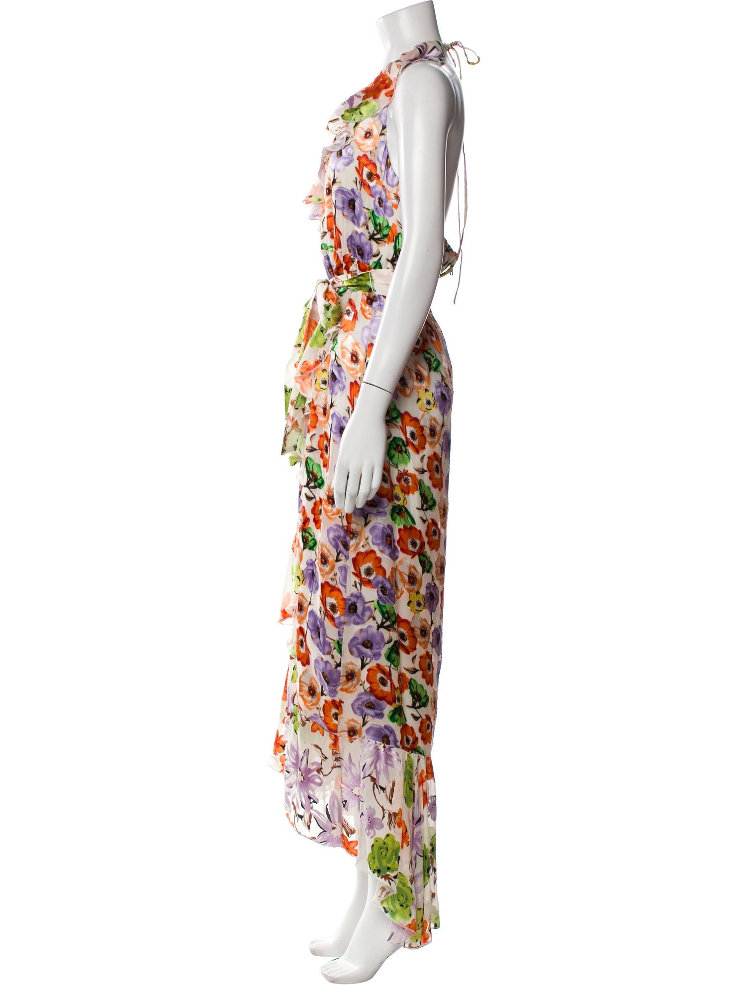 Alice + Olivia Floral Print Long Dress