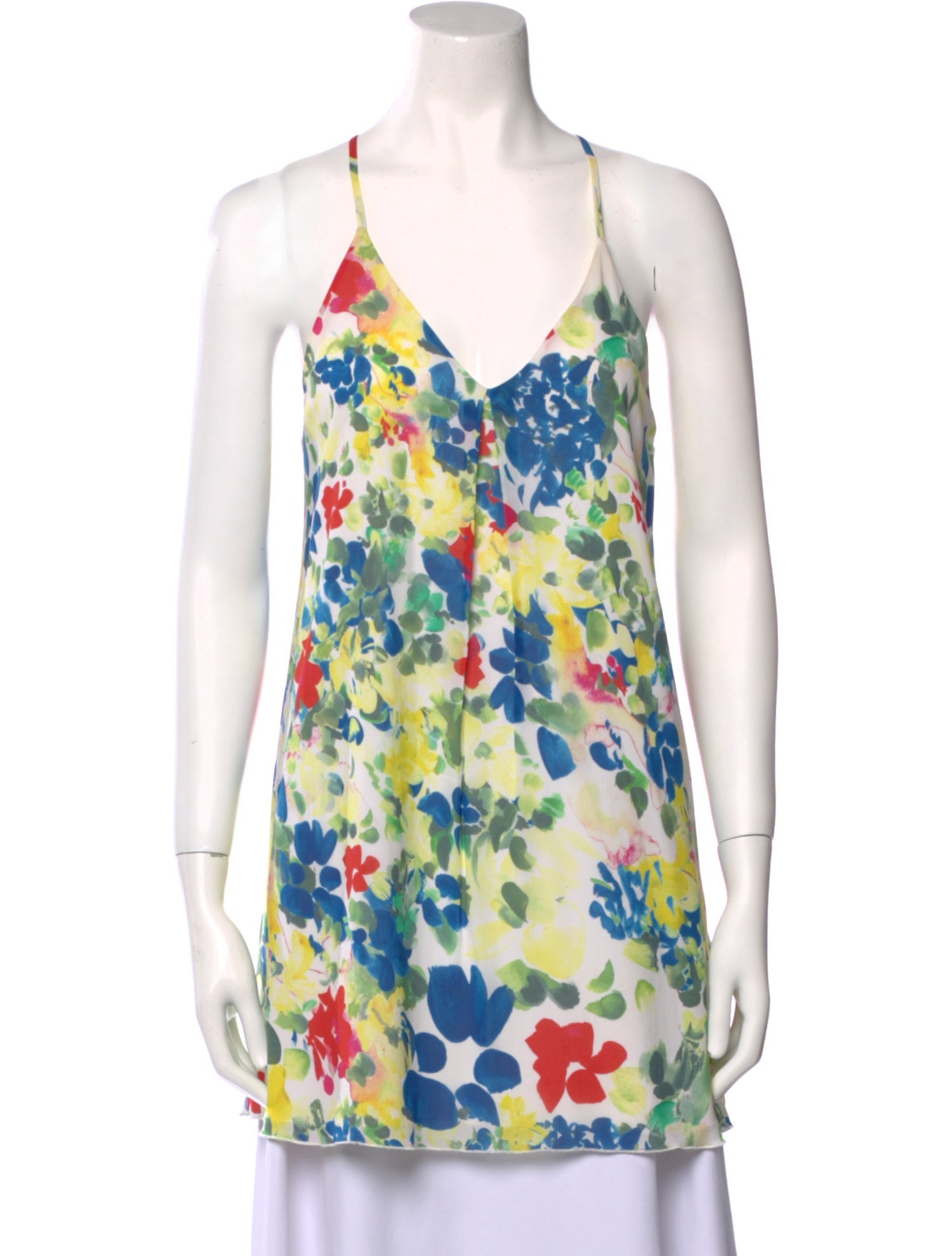 Alice + Olivia Silk Floral Print Tunic