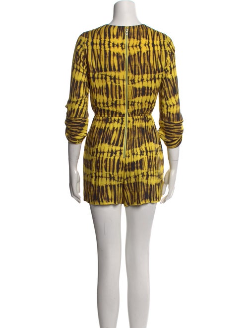 Alice + Olivia Printed V-Neck Romper