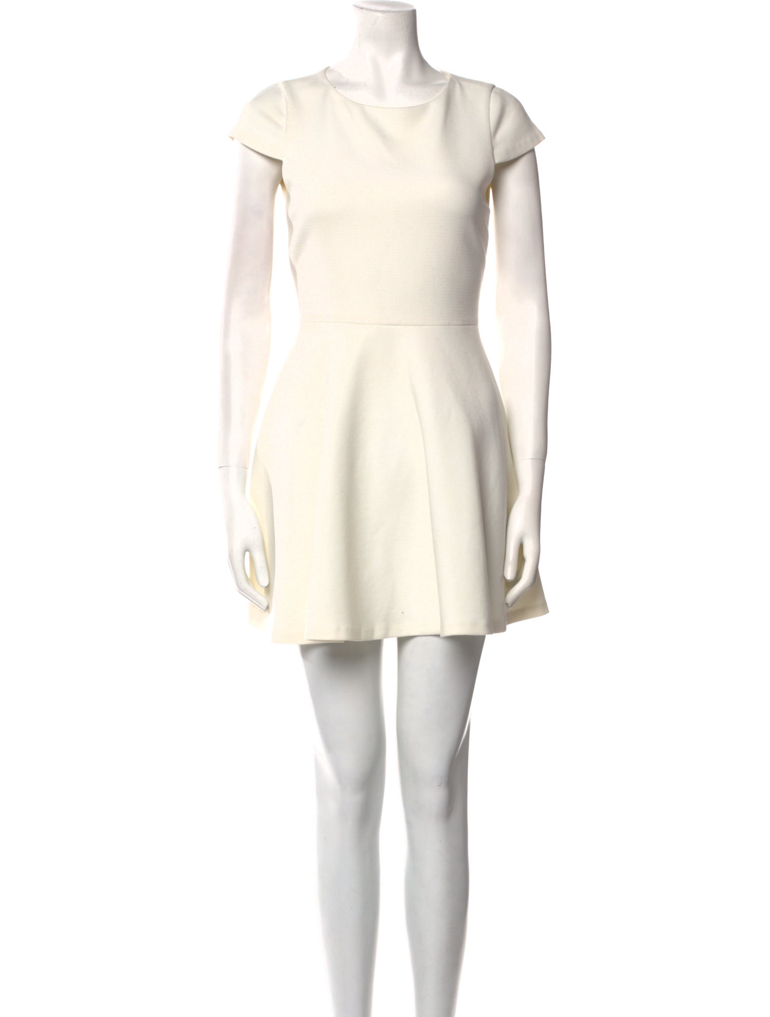 Alice + Olivia Bateau Neckline Mini Dress