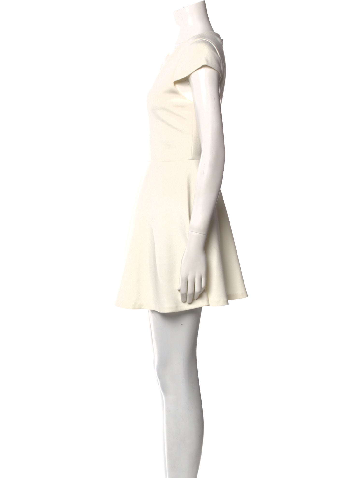 Alice + Olivia Bateau Neckline Mini Dress