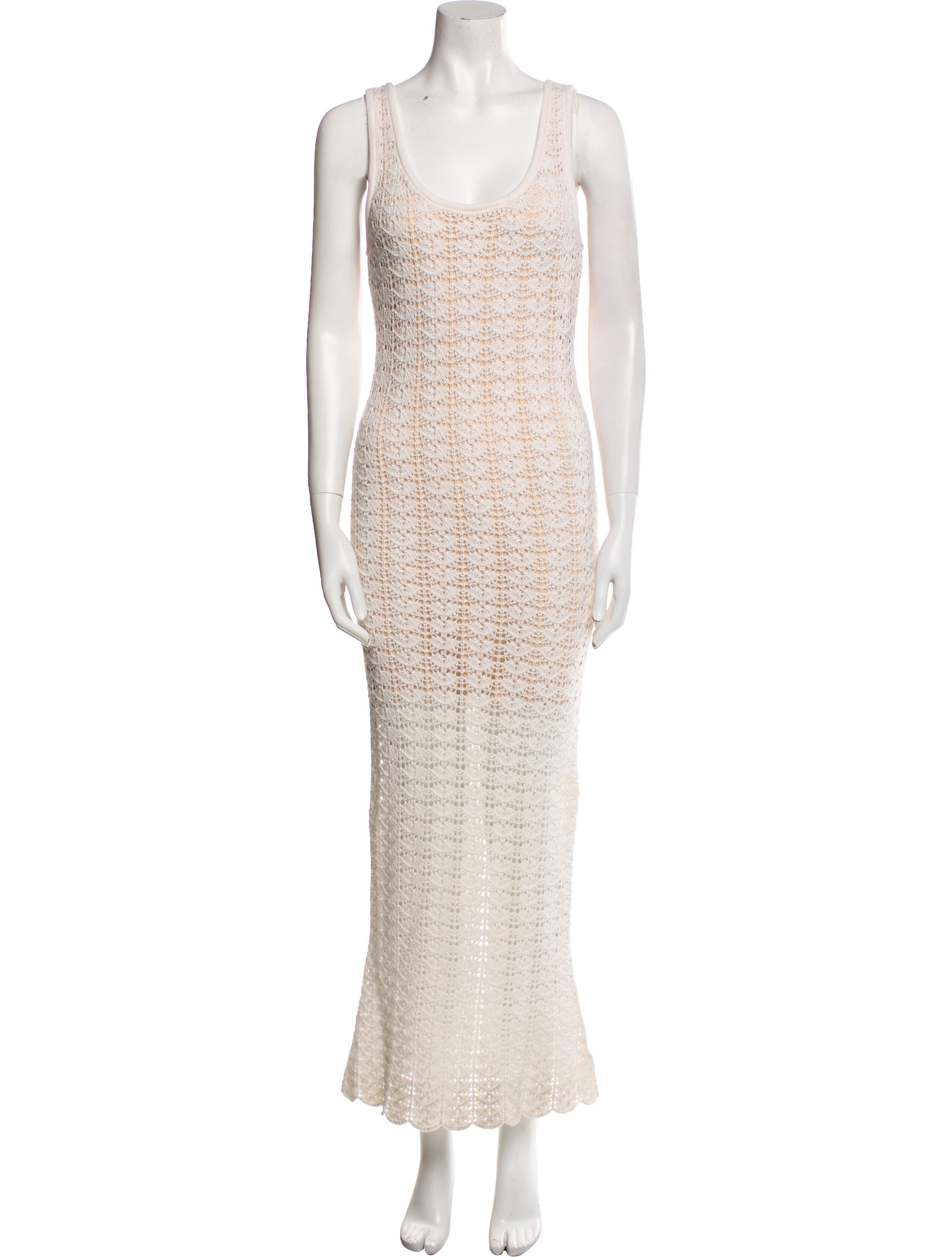 Alice + Olivia Scoop Neck Long Dress