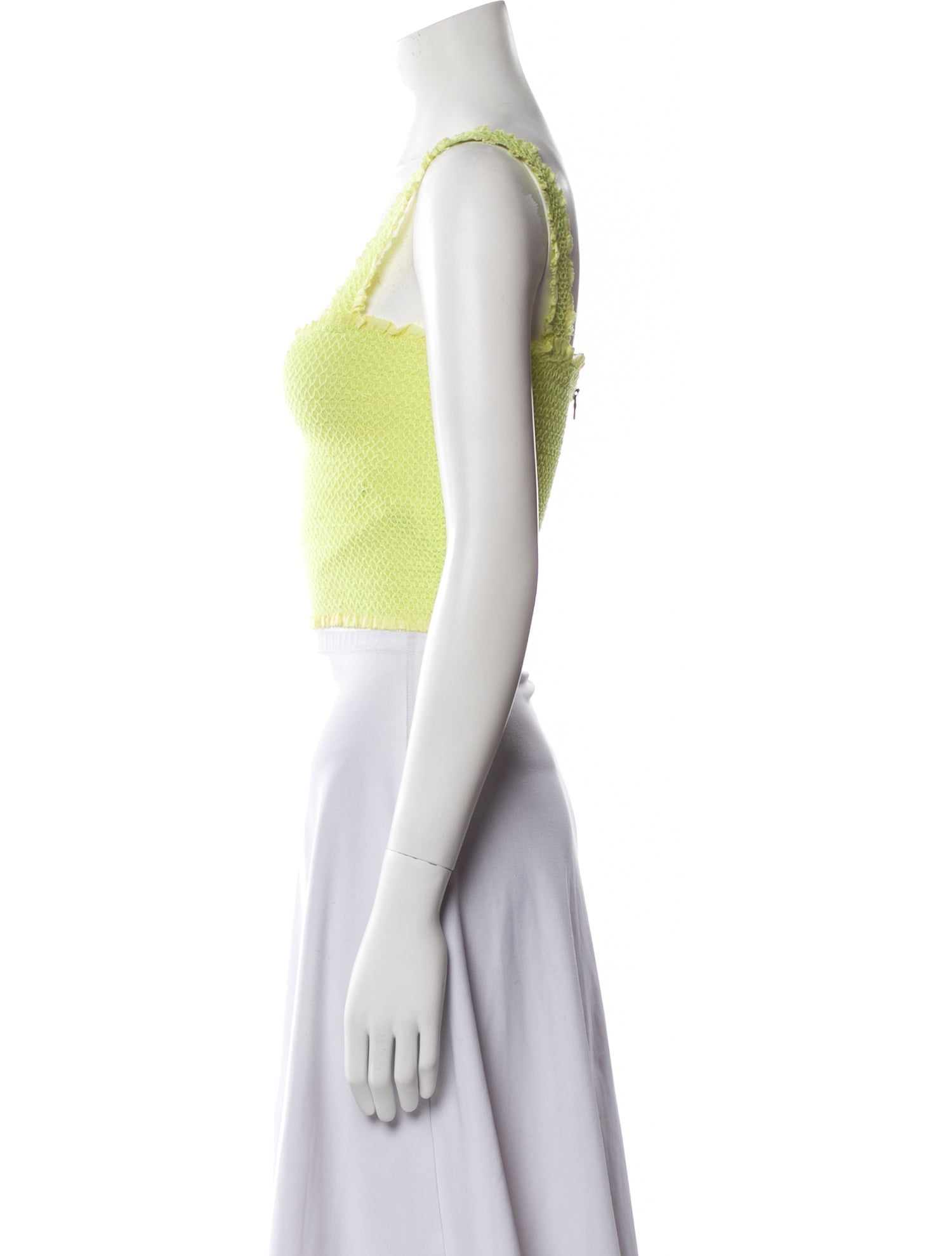 Alice + Olivia Square Neckline Sleeveless Crop Top