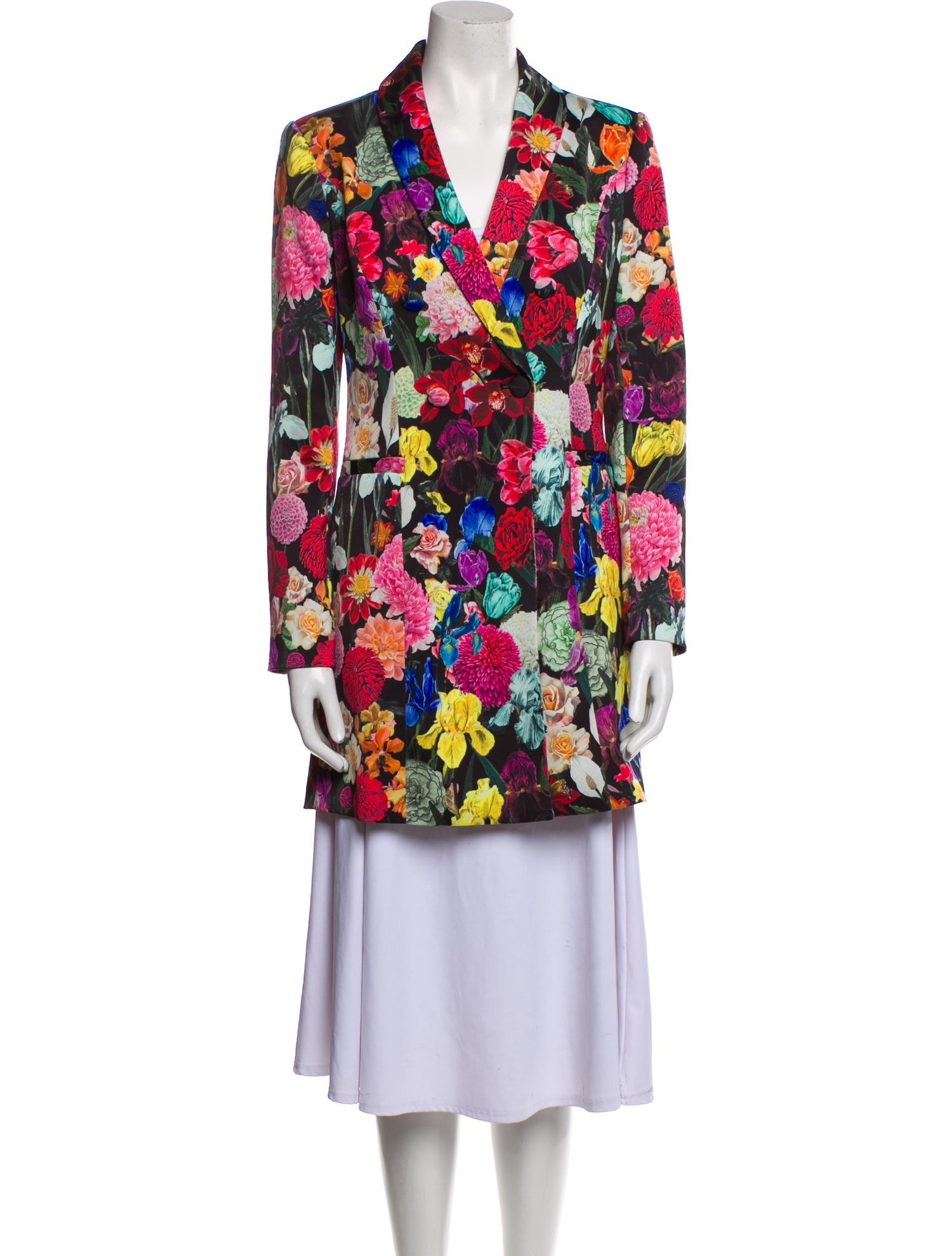 Alice + Olivia Floral Print Coat