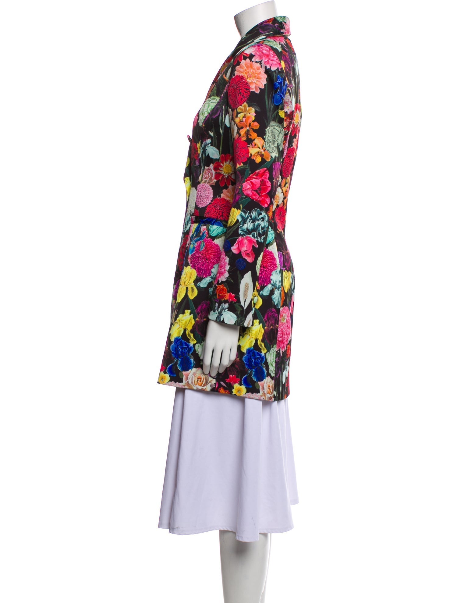 Alice + Olivia Floral Print Coat