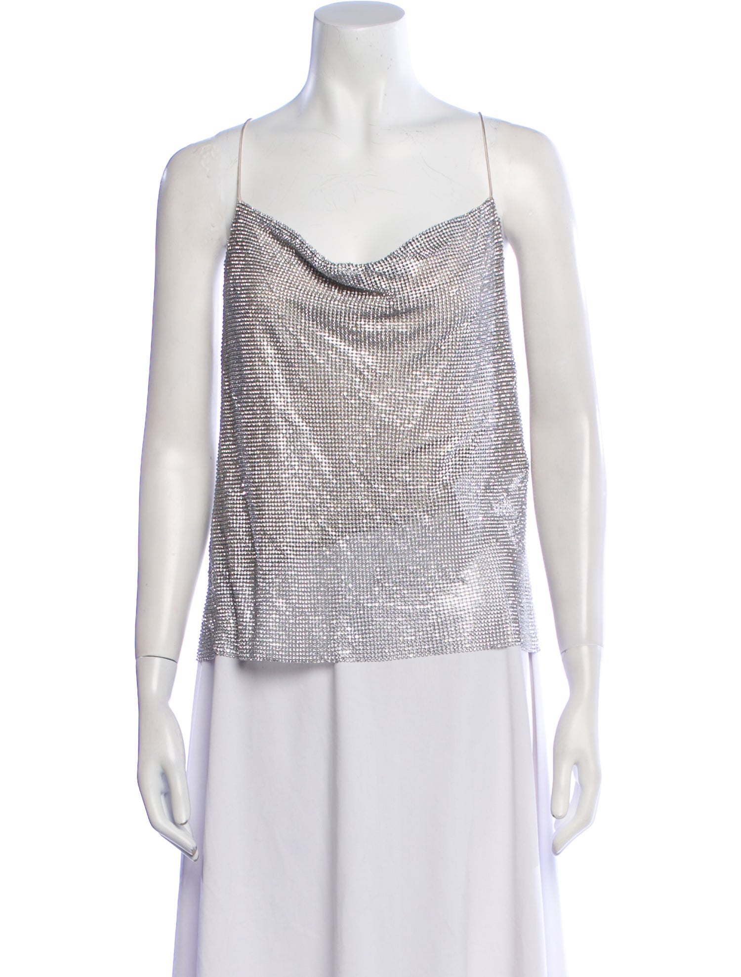 Alice + Olivia Cowl Neck Sleeveless Top