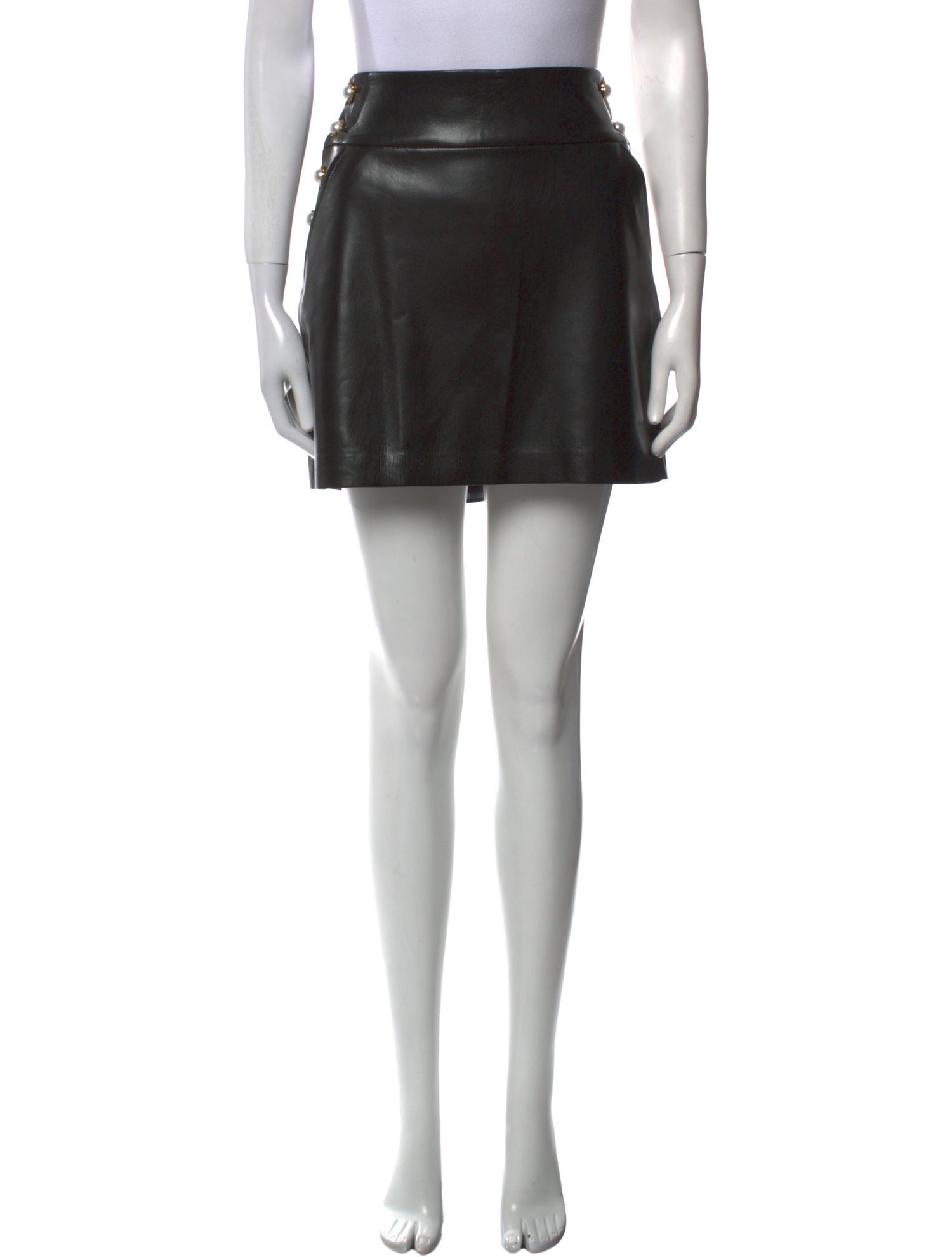 Alice + Olivia Faux Leather Mini Skirt
