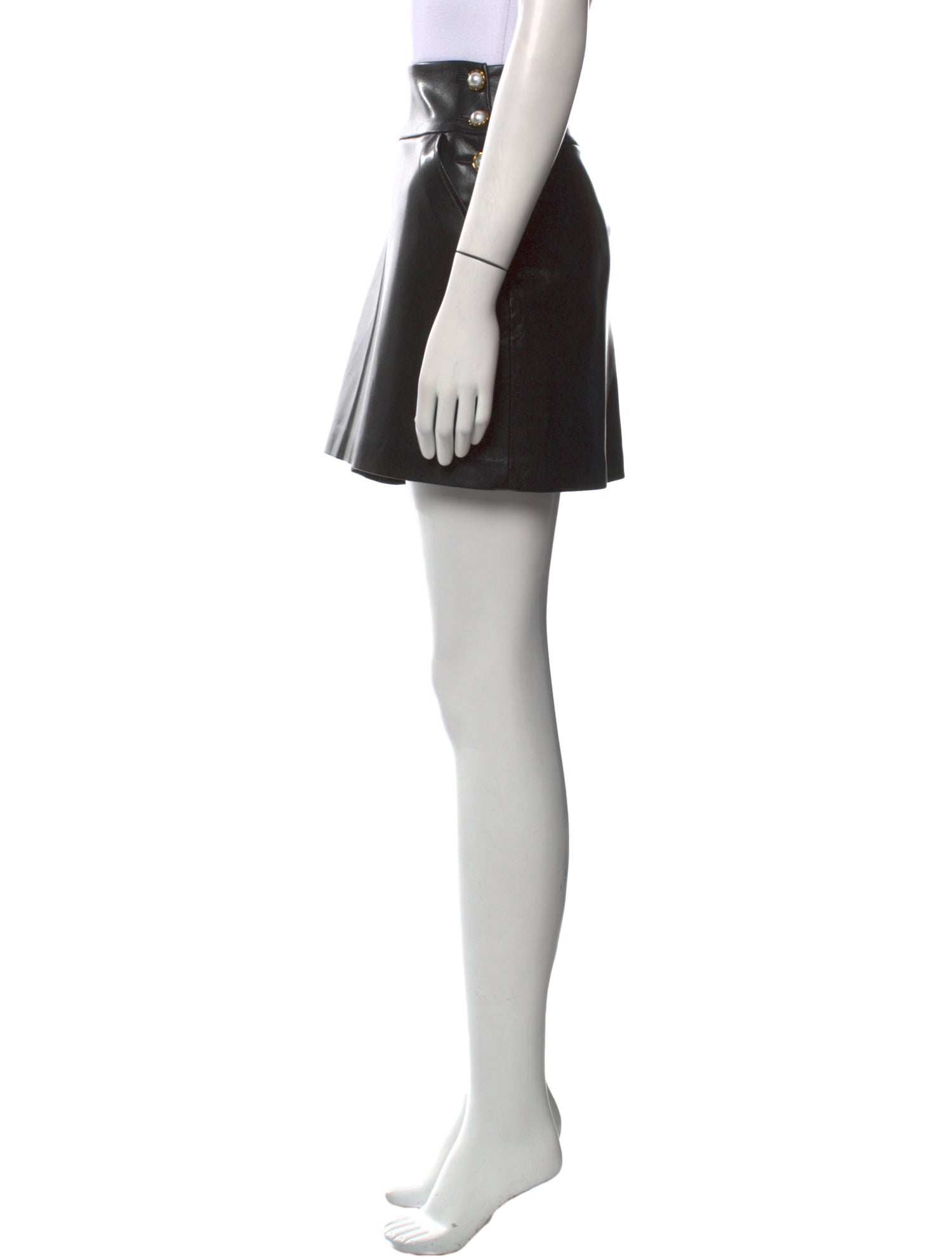 Alice + Olivia Faux Leather Mini Skirt