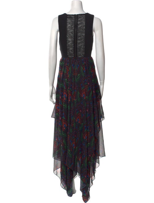 Alice + Olivia Floral Print Long Dress