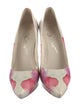 Alice + Olivia Patent Leather Floral Print Pumps