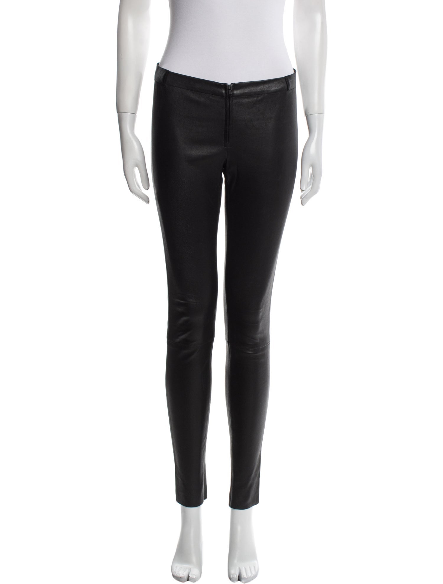 Alice + Olivia Lamb Leather Skinny Leg Pants