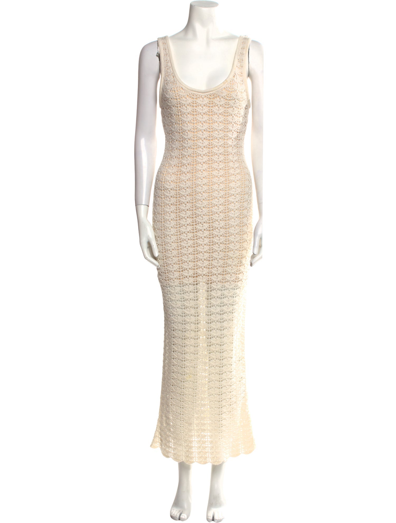 Alice + Olivia Scoop Neck Long Dress