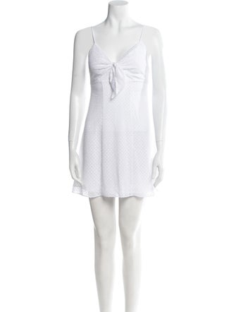 Alice + Olivia V-Neck Mini Dress