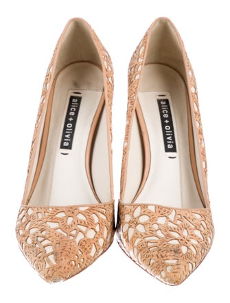 Alice + Olivia Lasercut Accents Pumps