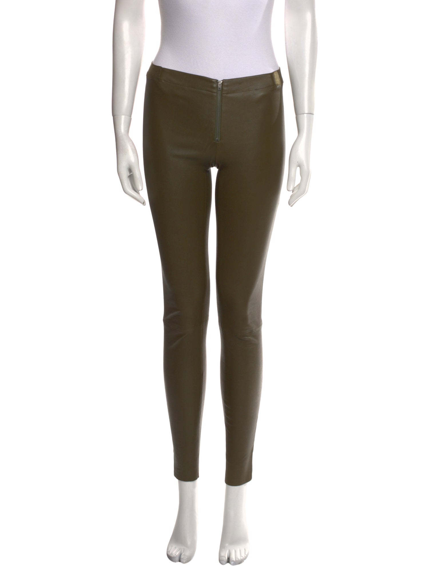 Alice + Olivia Leather Skinny Leg Pants