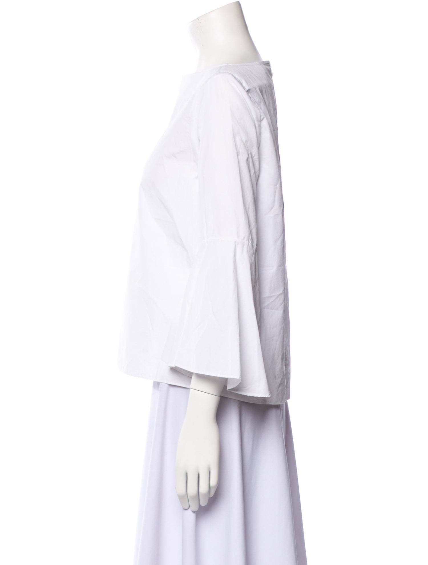 Alice + Olivia Bateau Neckline Three-Quarter Sleeve Top