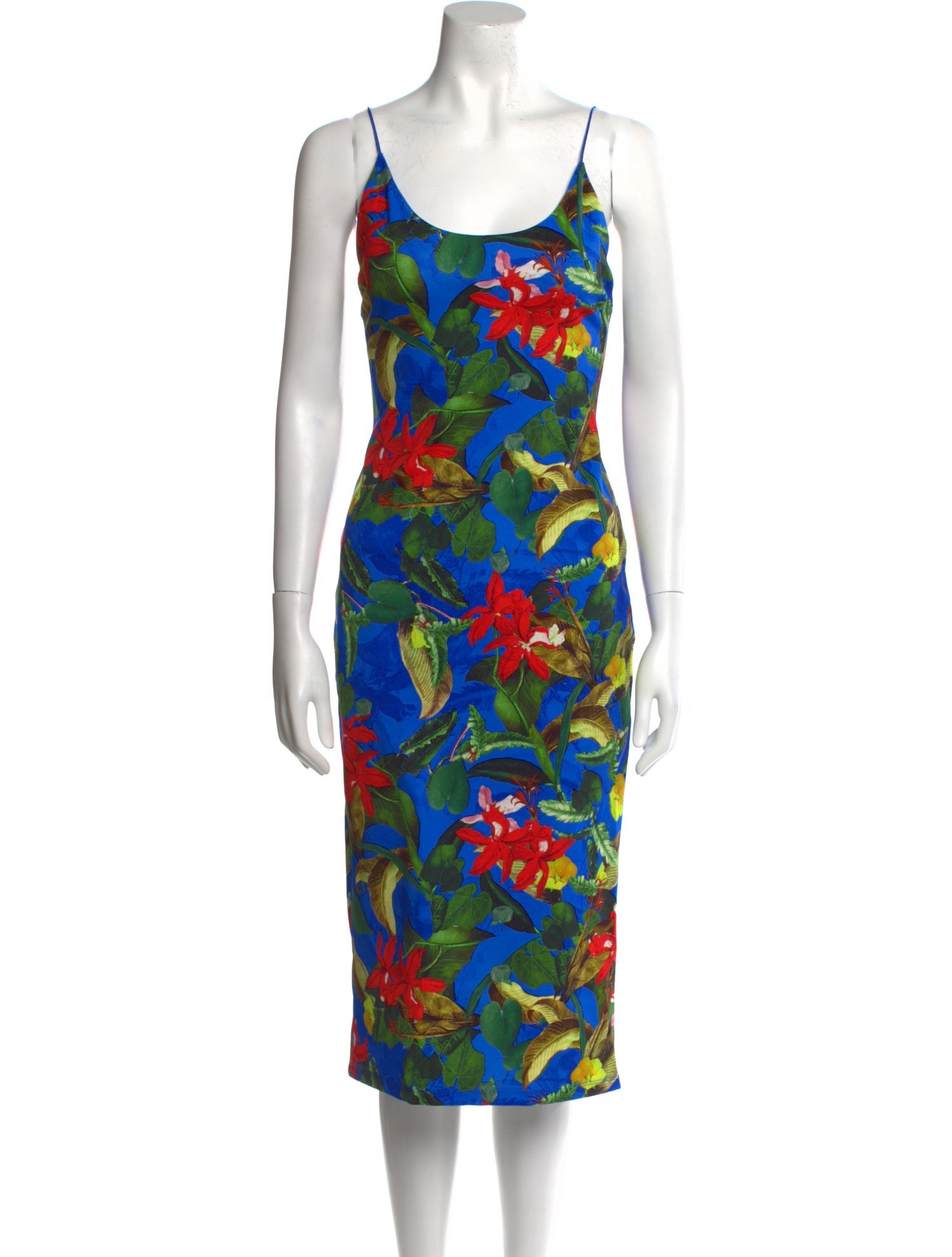 Alice + Olivia Floral Print Midi Length Dress w/ Tags