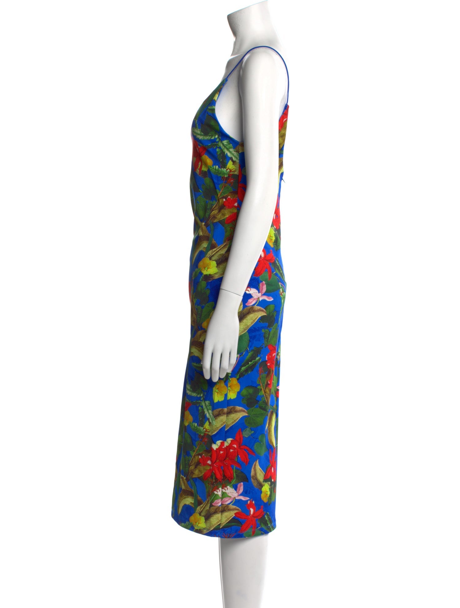 Alice + Olivia Floral Print Midi Length Dress w/ Tags