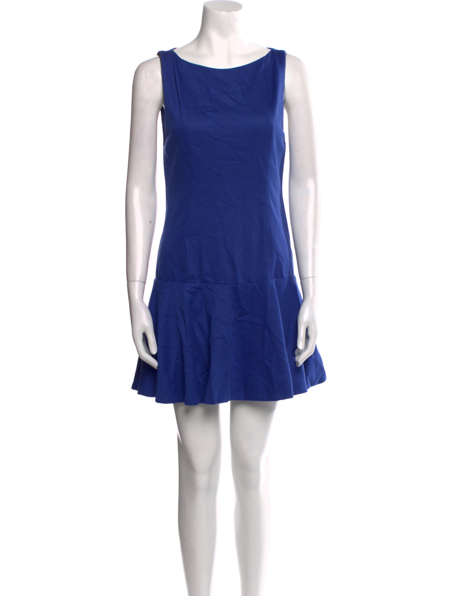 Alice + Olivia Bateau Neckline Mini Dress