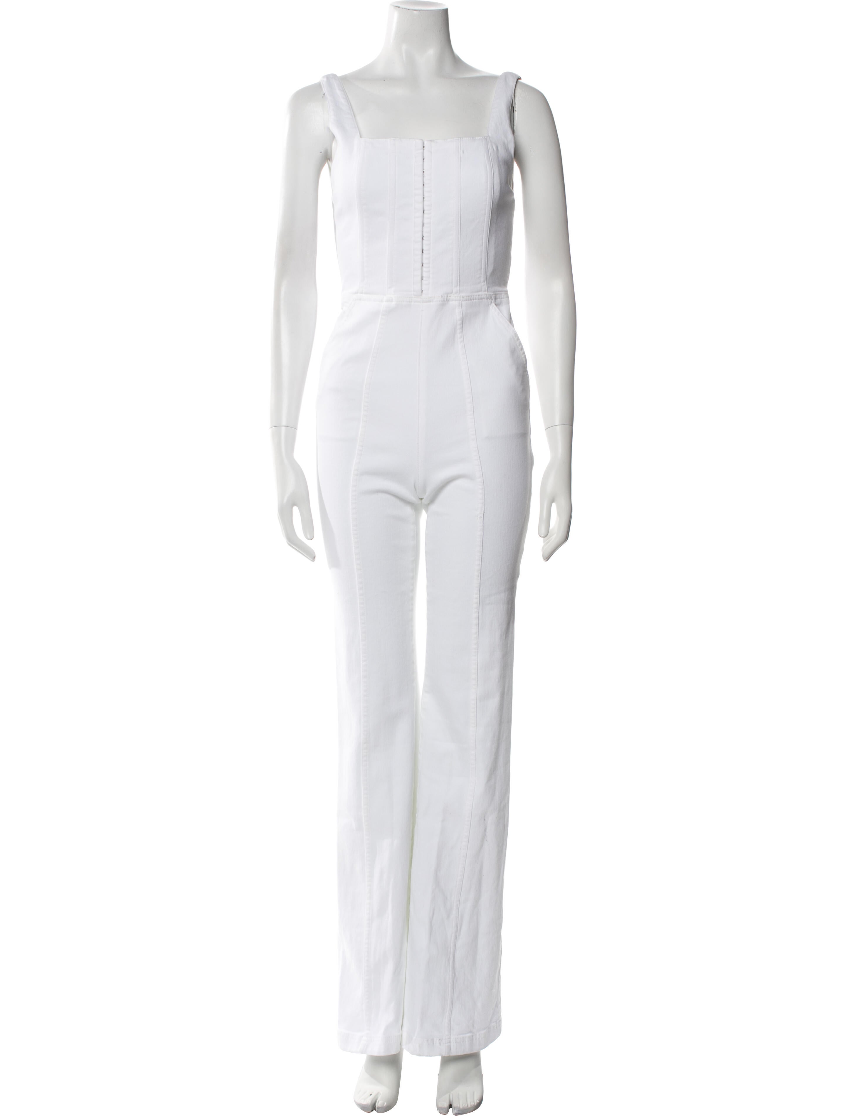 Alice + Olivia Square Neckline Jumpsuit