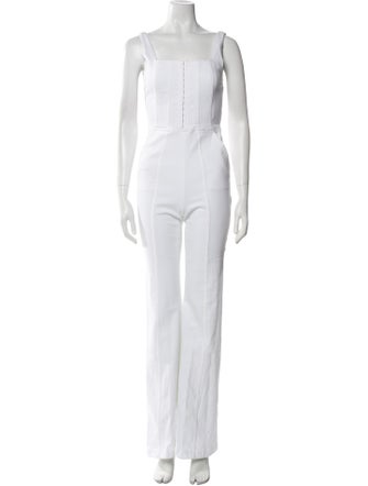 Alice + Olivia Square Neckline Jumpsuit