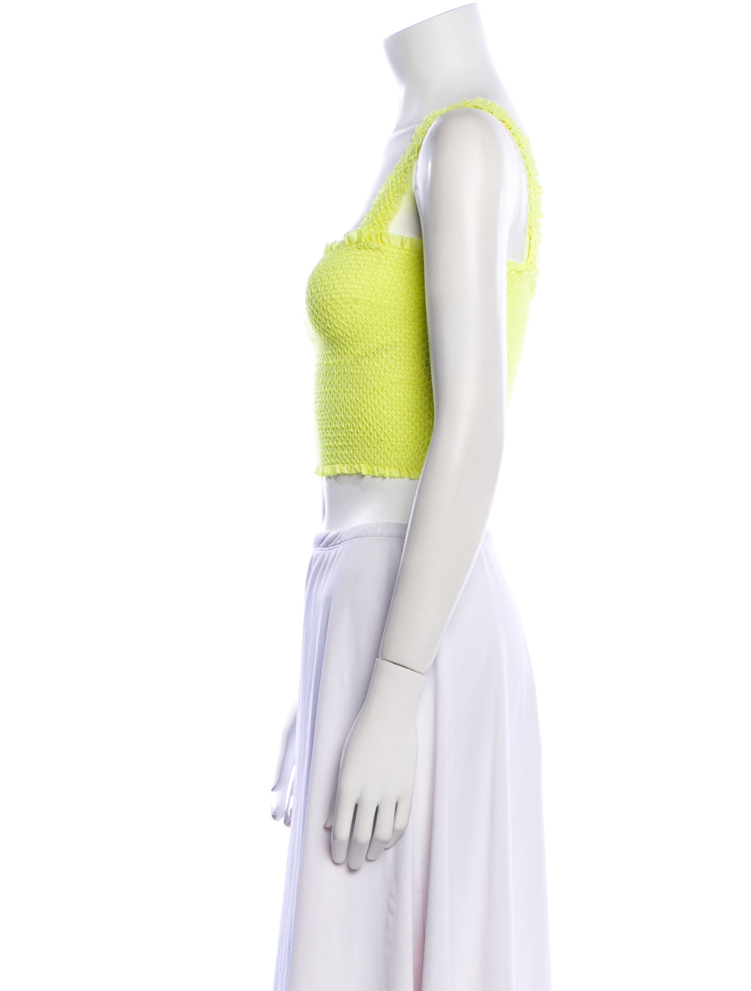 Alice + Olivia Square Neckline Sleeveless Crop Top