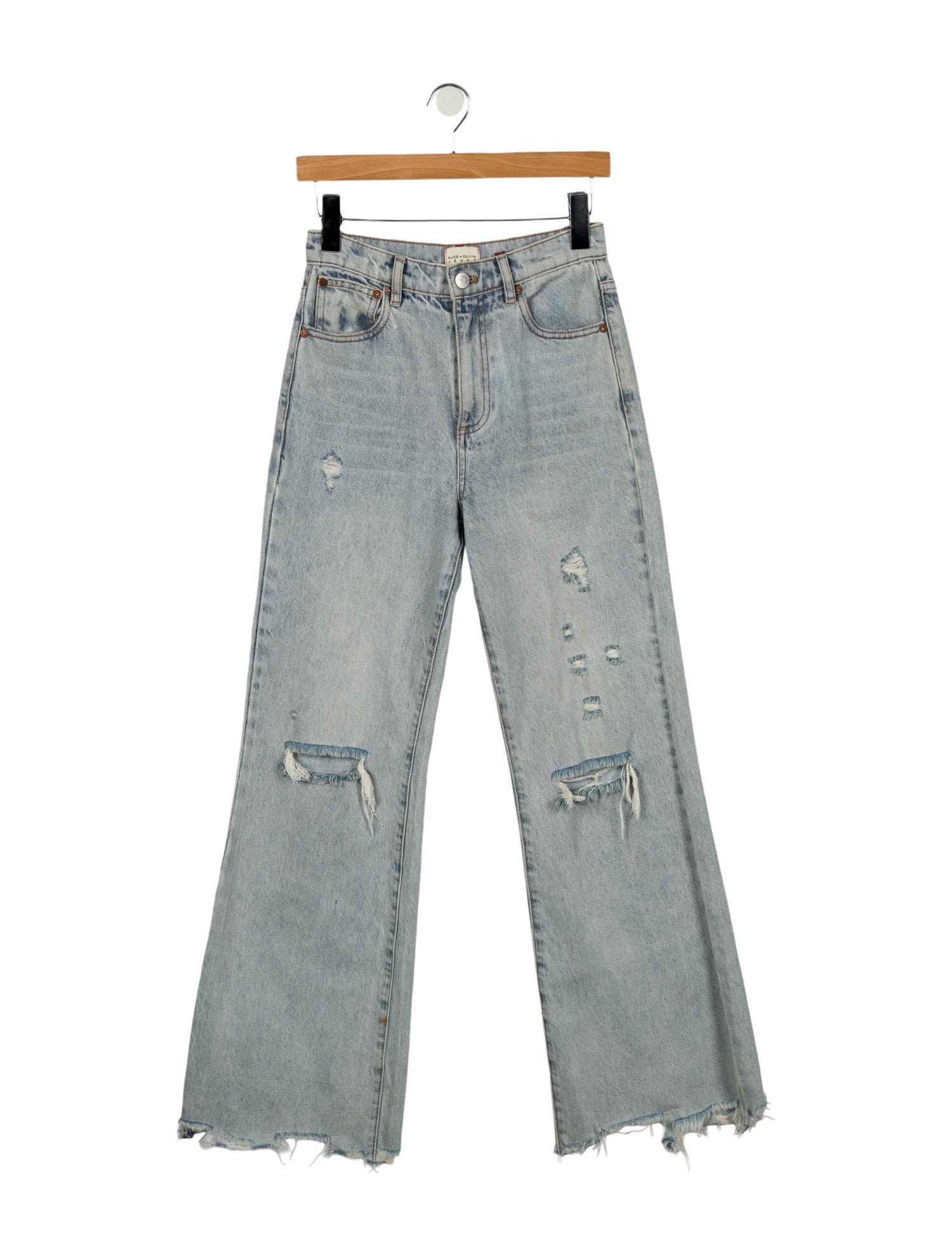 Alice + Olivia High-Rise Wide Leg Jeans