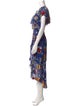 Alice + Olivia Floral Print Long Dress