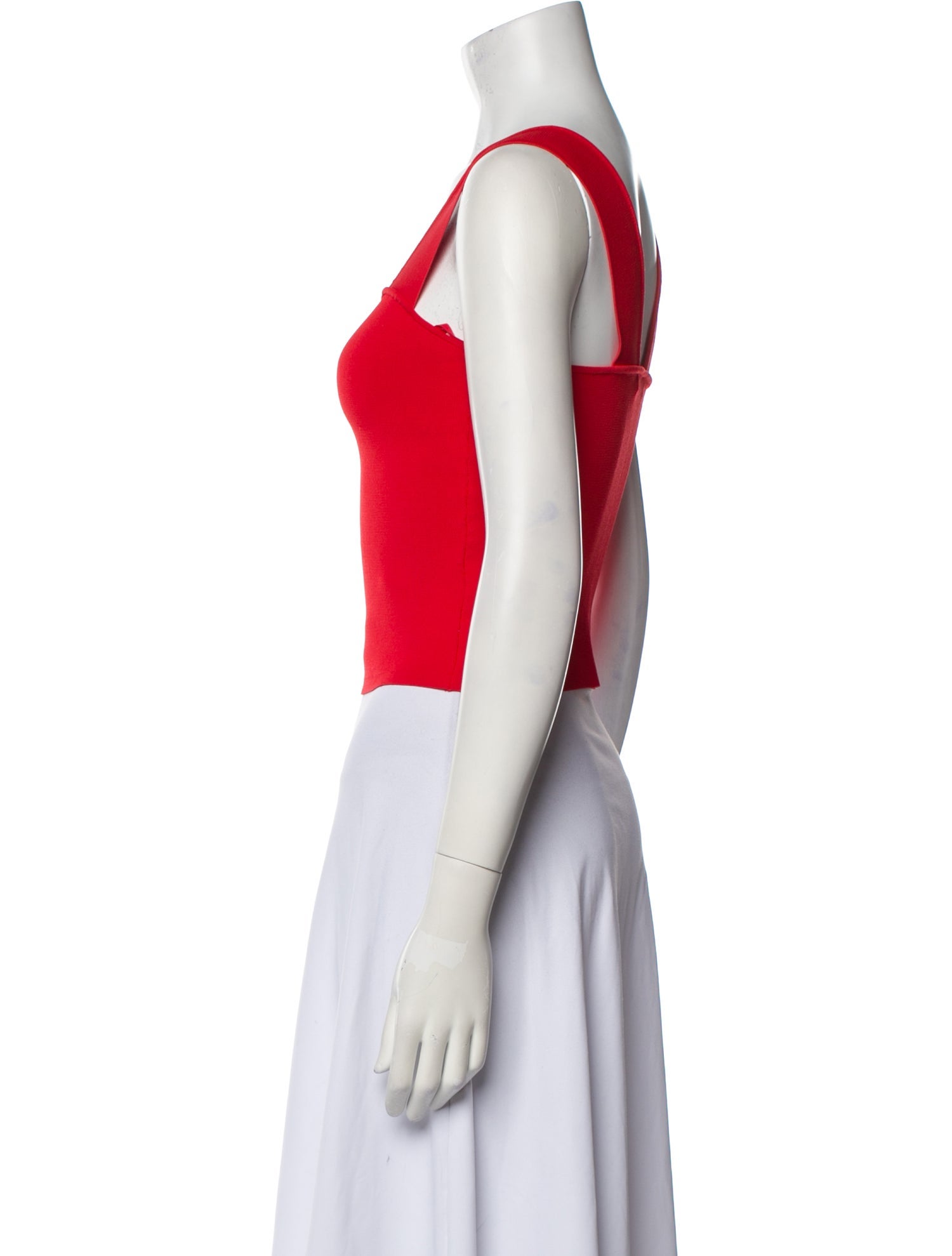 Alice + Olivia Square Neckline Sleeveless Crop Top