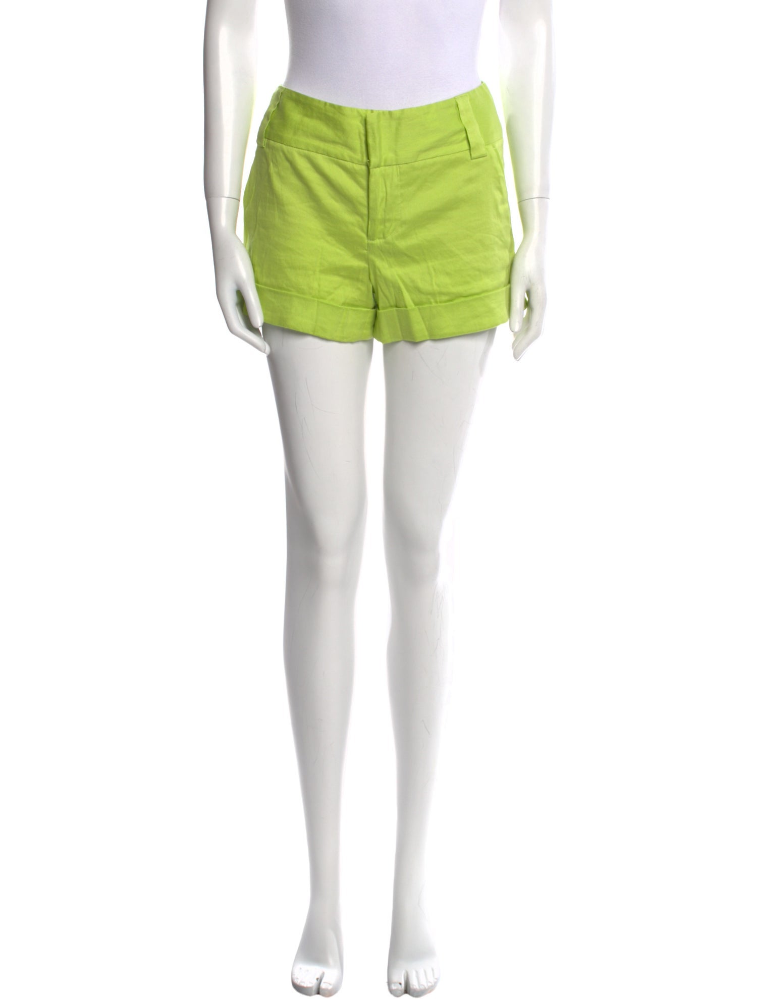 Alice + Olivia Linen Mini Shorts