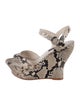 Alice + Olivia Leather Animal Print Espadrilles