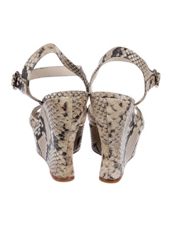 Alice + Olivia Leather Animal Print Espadrilles