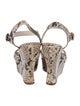 Alice + Olivia Leather Animal Print Espadrilles