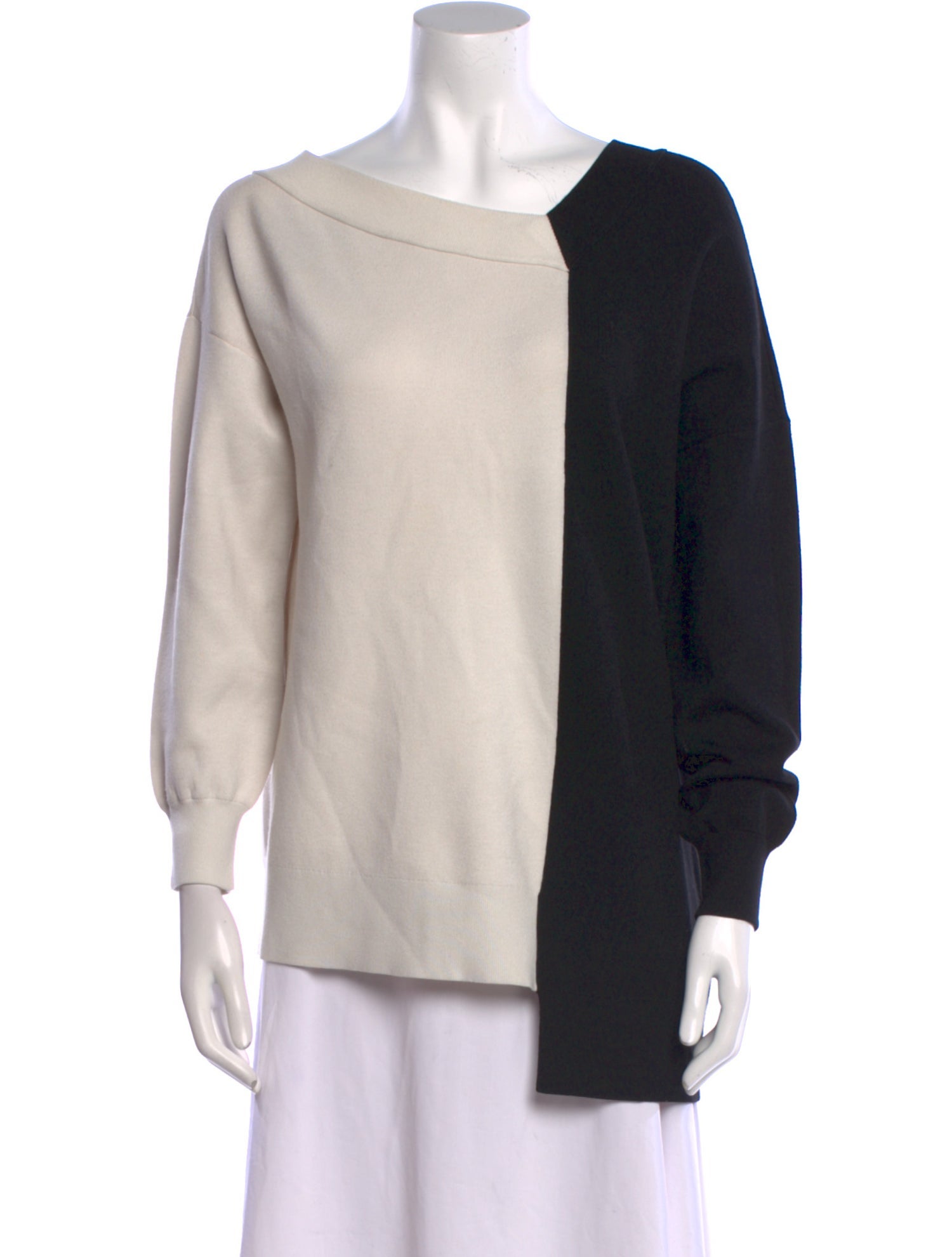 Alice + Olivia Wool Bateau Neckline Sweatshirt