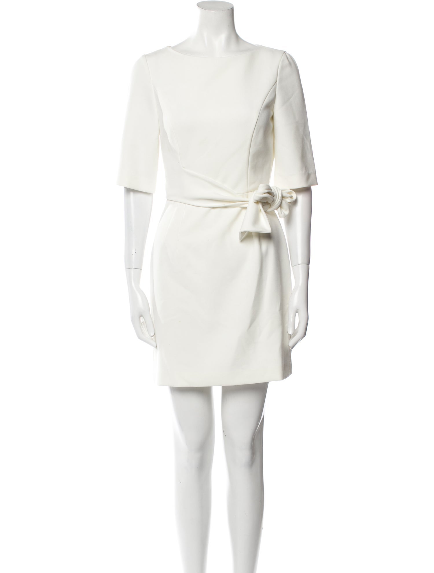 Alice + Olivia Bateau Neckline Mini Dress