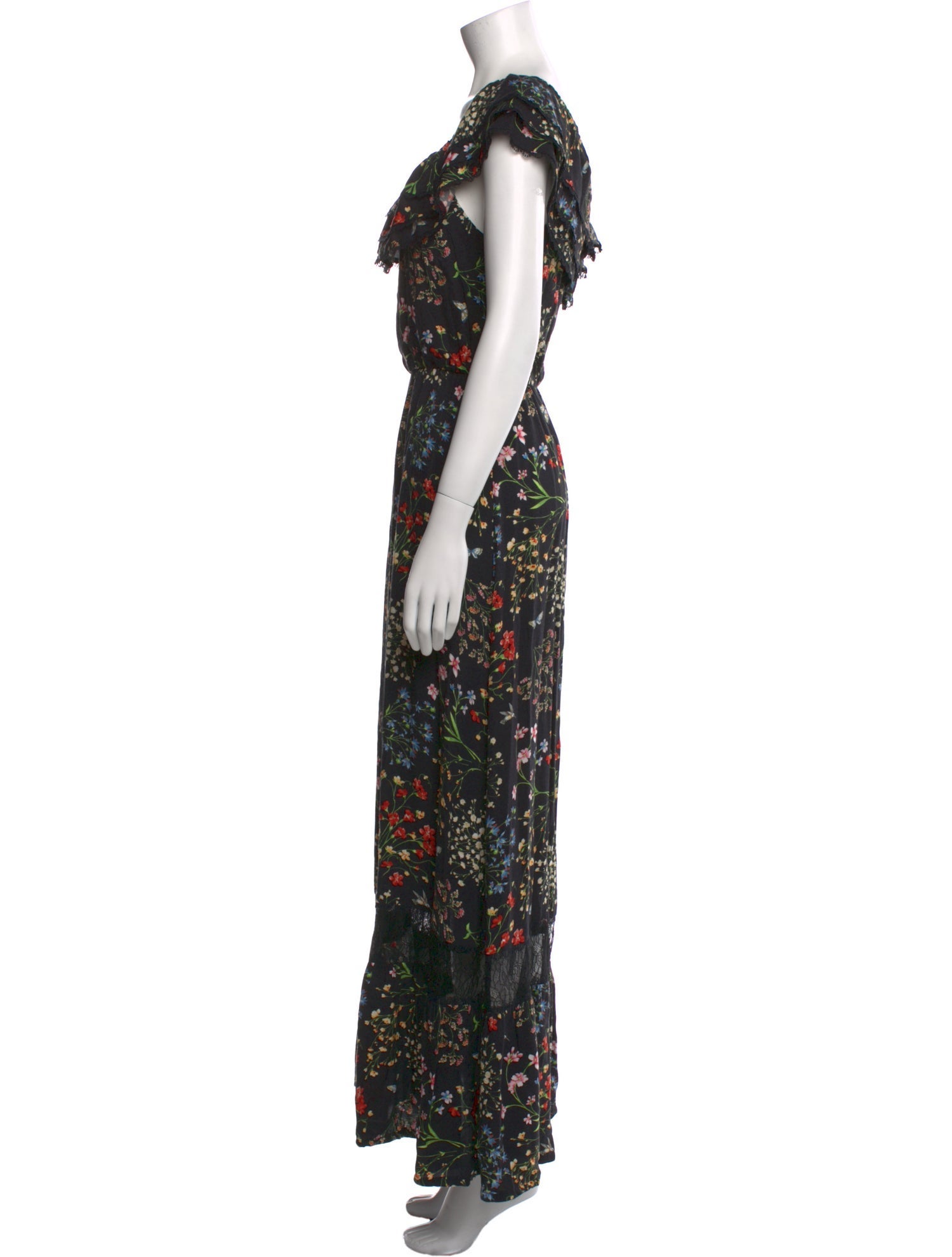 Alice + Olivia Floral Print Long Dress