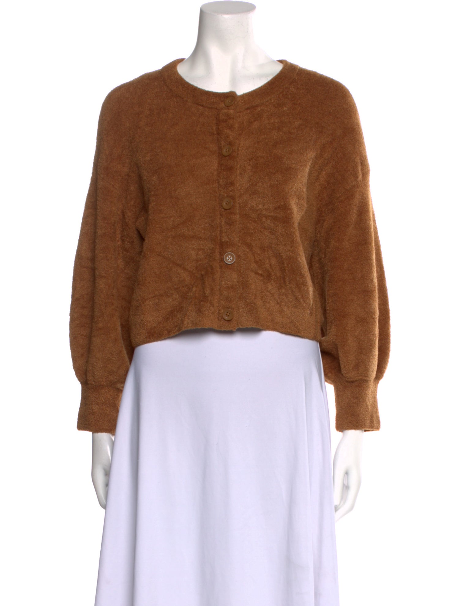 Alice + Olivia Nylon Crew Neck Crop Top