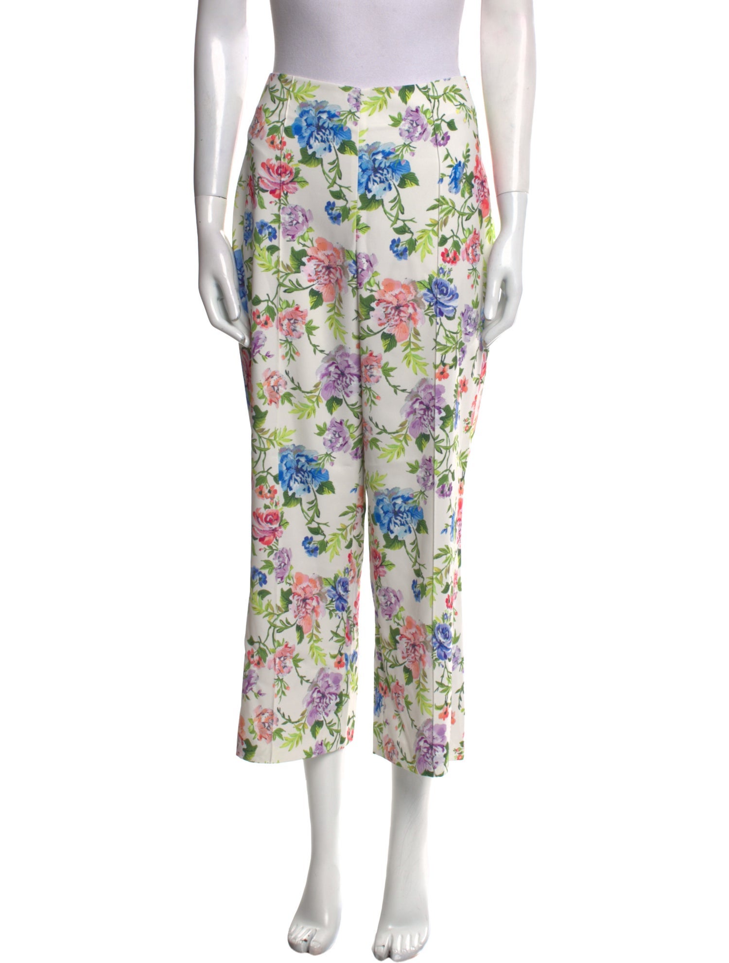 Alice + Olivia Floral Print Wide Leg Pants