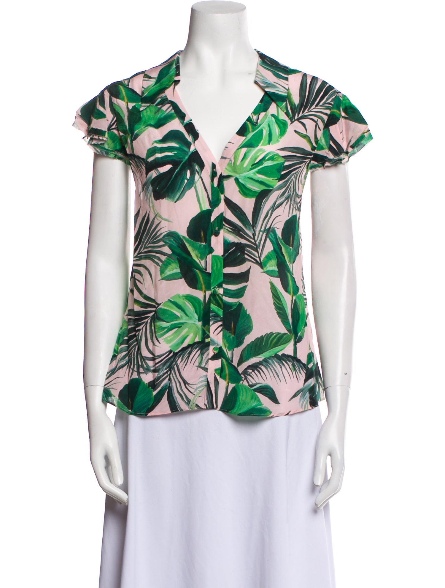 Alice + Olivia Silk Printed Blouse w/ Tags