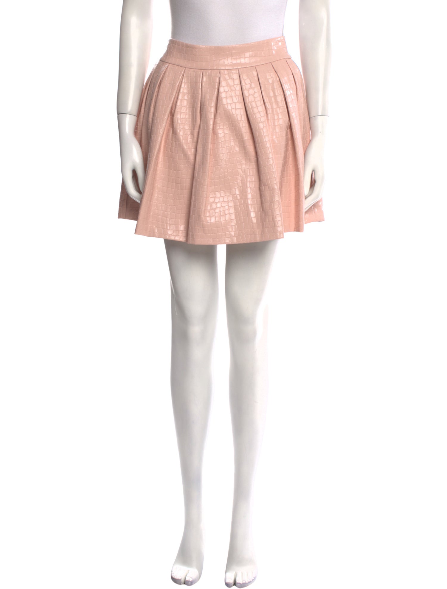 Alice + Olivia Faux Leather Mini Skirt