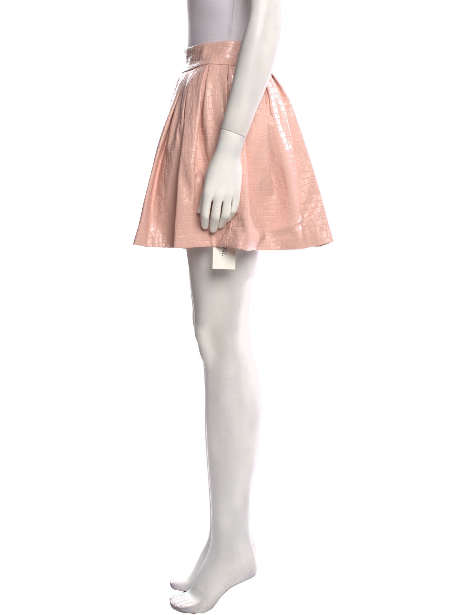 Alice + Olivia Faux Leather Mini Skirt