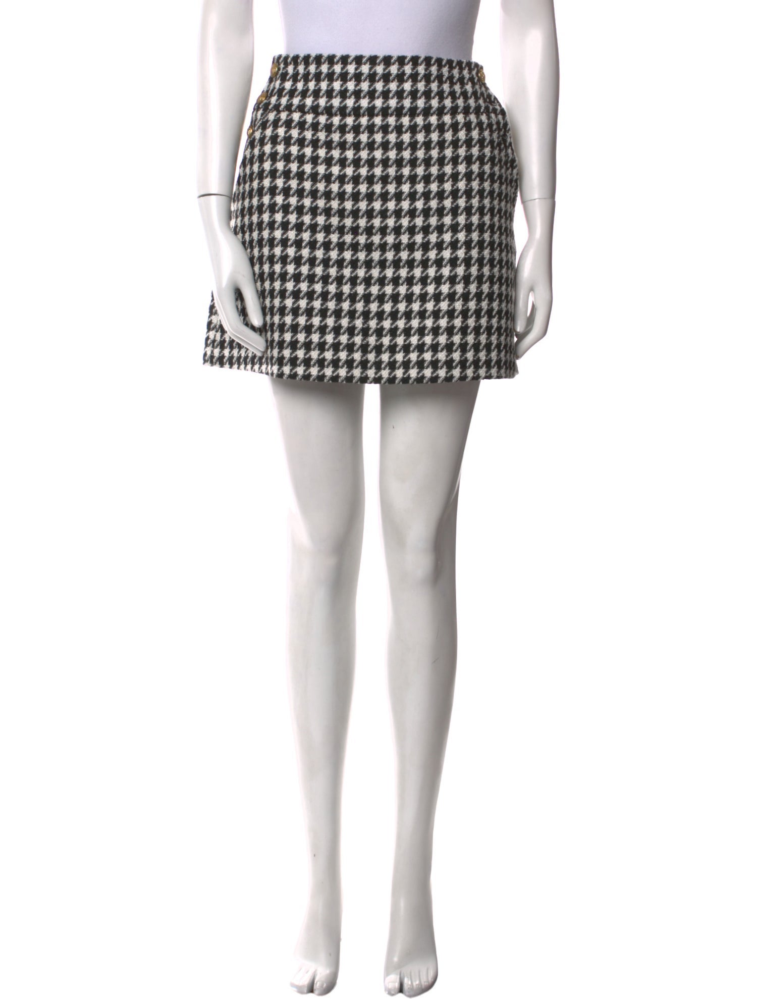 Alice + Olivia Houndstooth Print Mini Skirt w/ Tags
