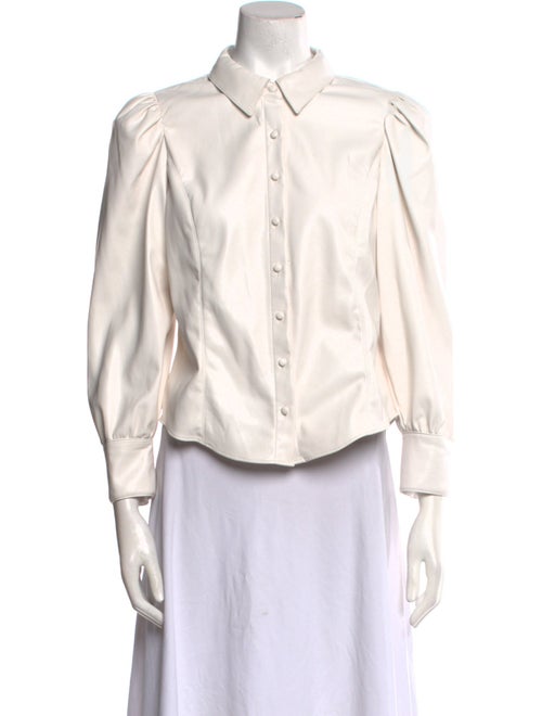 Alice + Olivia Long Sleeve Button-Up Top