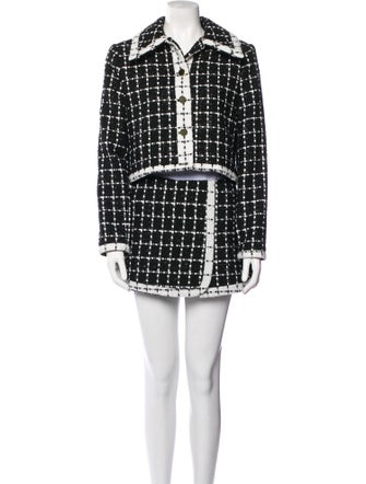 Alice + Olivia Tweed Pattern Short Set