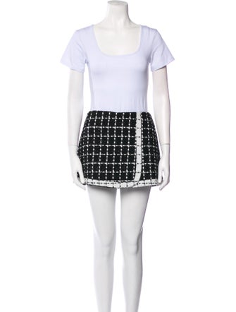 Alice + Olivia Tweed Pattern Short Set