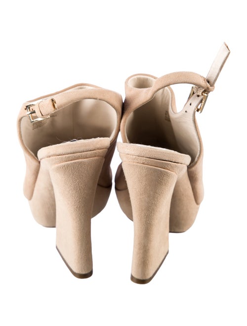 Alice + Olivia Suede Slingback Sandals