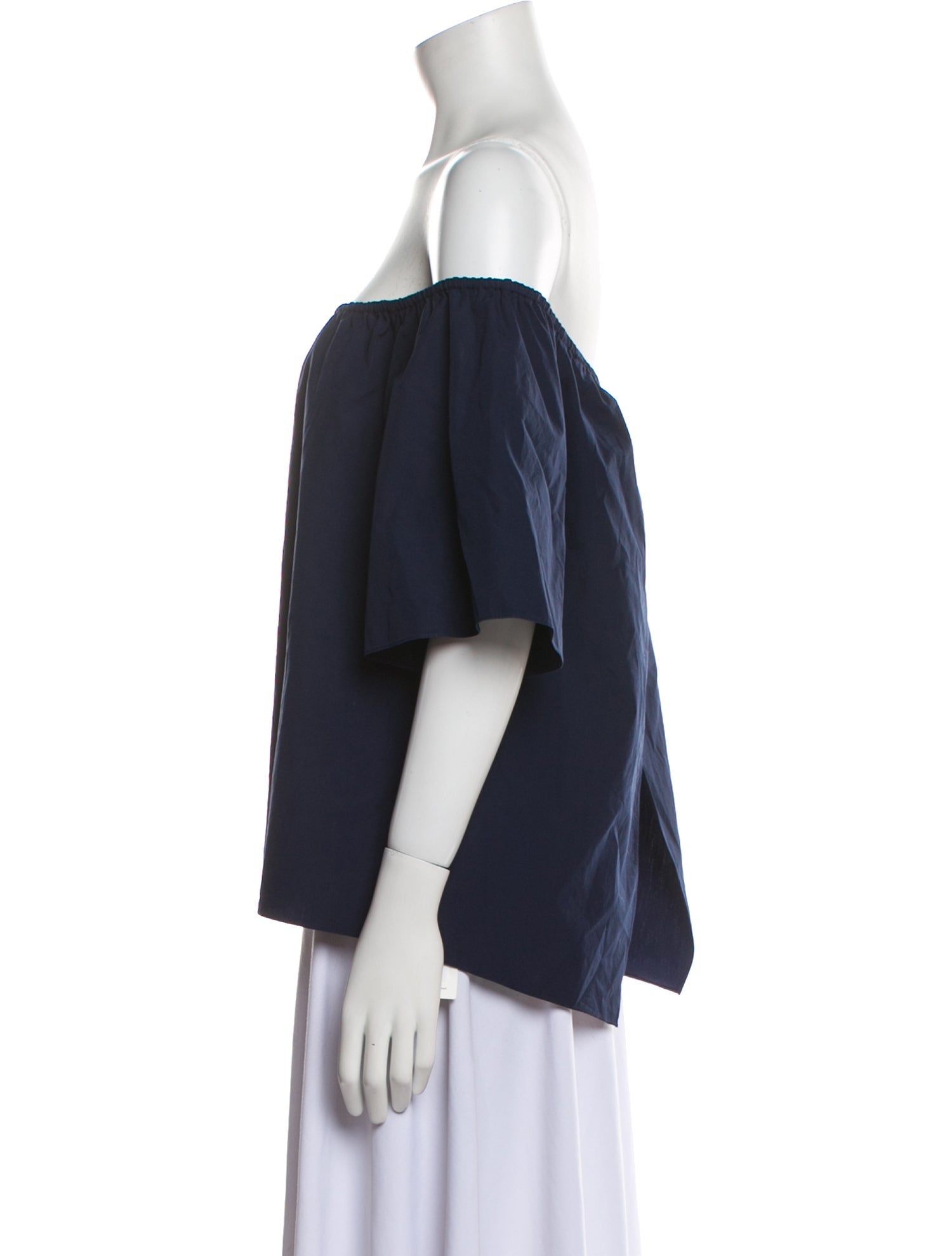 Alice + Olivia Off-The-Shoulder Short Sleeve Blouse